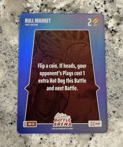 2026 Bo Jackson Battle Arena Bull Market First Edition Bonus Play Foil SP BPL-24