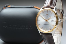 Near MINT HAMILTON Jazzmaster H324410 Silver Dial Date Quartz Men s Watch