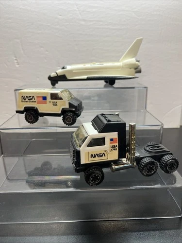 Vintage 1985 Tonka Nasa Truck + Van Shuttle Toys W5
