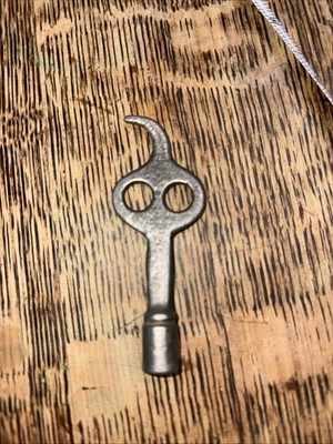 Vintage Unique Spooky Square Bit Winding Key Approx 3'' Long Skeleton Clock