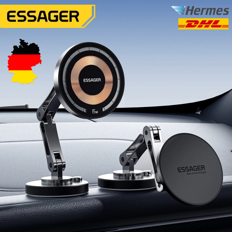 Essager Magnetischer Auto Handyhalter 15W Wireless Charger für iPhone 15 14 13
