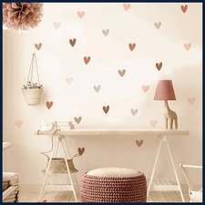 Boho Hearts Wall Sticker Kids Nursery Baby Room Vinyl Decal Bedroom Home Decor