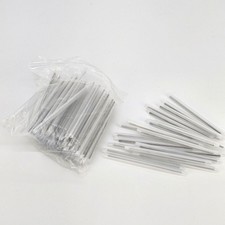 100 Pcs 60mm x 1.2mm Fiber Optic Fusion Splice Protector Tube Sleeve Steel Rod