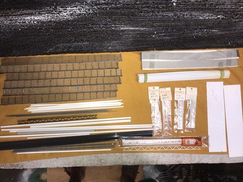 Plastruct I Beam Styrene and piping , Model Scratch Building & ,fencing