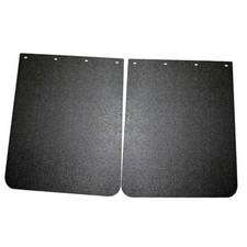 Pair Universal Heavy Duty Mud Flaps 24" x 30" Polymer for Semi 24"x30" Black