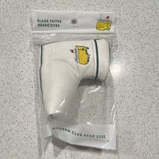 Masters Blade Putter Headcover White Green Yellow Golf Putter Head Cover 1pc