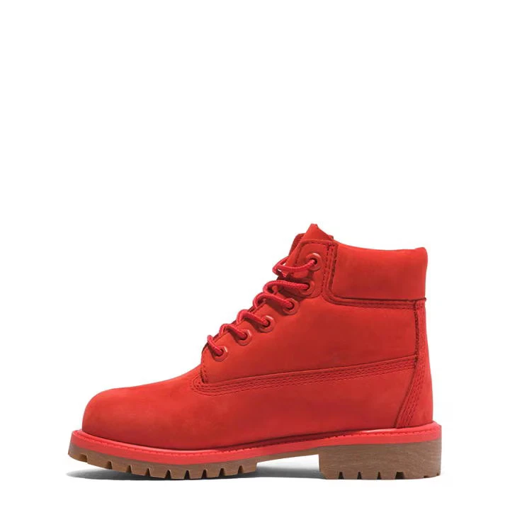 Timberland Niños Rojo 50Th Aniversario Edición Premium 15.2cm Impermeable Botas - Imagen 3 de 4