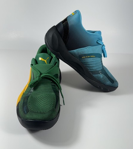 PUMA Rise Nitro Dominayton PE Basketball Shoes Blue Green Men’s Sz 10 *NEW* $130 - Picture 6 of 11