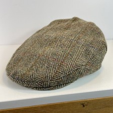 Glen Appin Scotland Harris Tweed Wool Newsboy Cap Sz S Small Great Britain