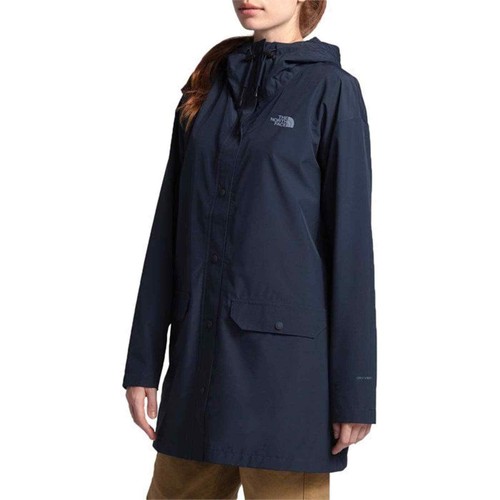 navy blue north face rain jacket