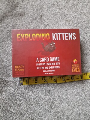 Neu Exploding Kittens Kartenspiel Original Spaß Familie Erwachsene & Kinder ab 7+ UK