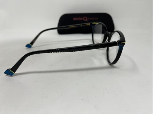 ETNIA BARCELONA MALALA BLACK TURQUOISE 52/19/143 EYEGLASSES W/ CASE +F48 - 第 5/8 張圖片