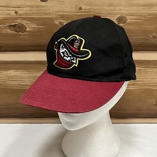 Quad City River Bandits Hat Cap Strap Back Black MiLB Baseball Adjustable Mens