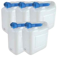 5X Wasserkanister Eco 12 Liter Mit Rohr Neu 5Er Set Camping-Kanister Wassertank