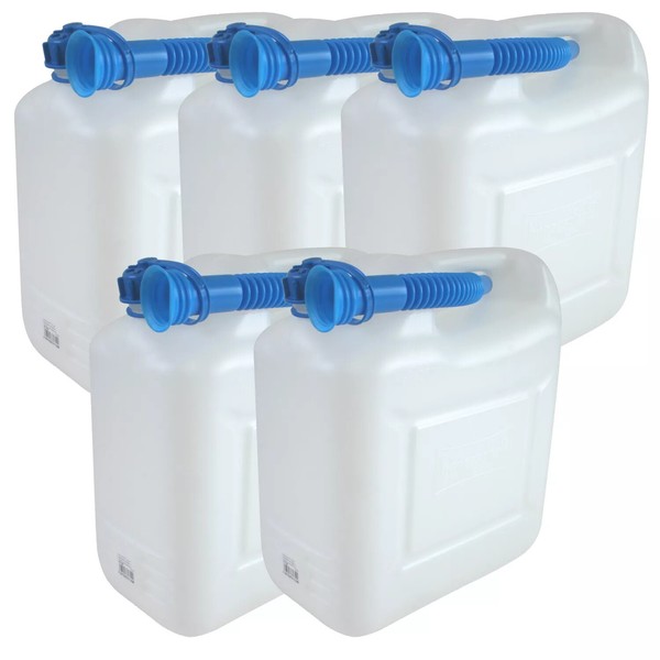 5X Wasserkanister Eco 12 Liter Mit Rohr Neu 5Er Set Camping-Kanister Wassertank-image