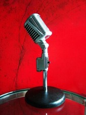 Vintage 1950's Astatic 77A / 77 Dynamic cardioid microphone w desk stand  6