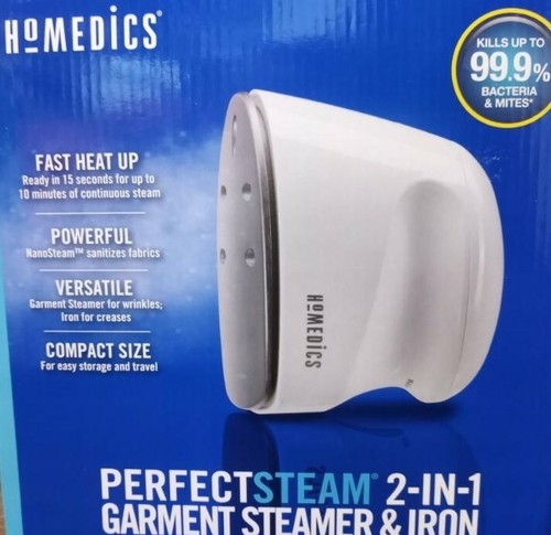 homedics 2 in 1 mini garment steamer and iron