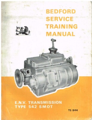 BEDFORD E.N.V. TRANSMISSION TYPE 542 SMOT OVERDRIVE 1967 FACTORY SERVICE MANUAL