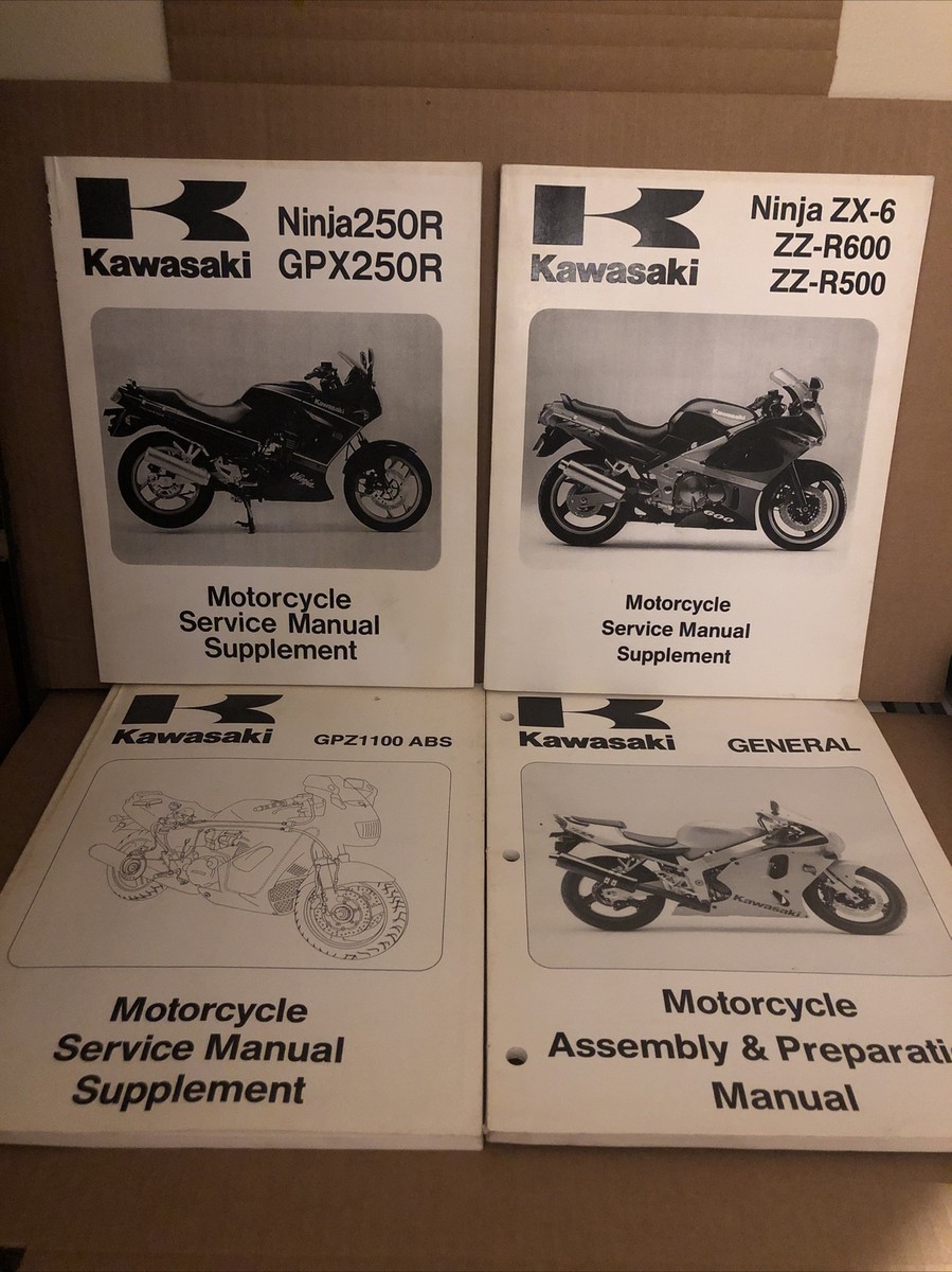 Kawasaki OEM General Motorcycle Manual Ninja 250R GPX ABS ZX-6