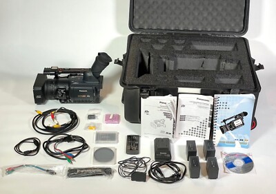 Panasonic HVX200P DVCPRO HD P2 Camera Lots of Accessories & Case