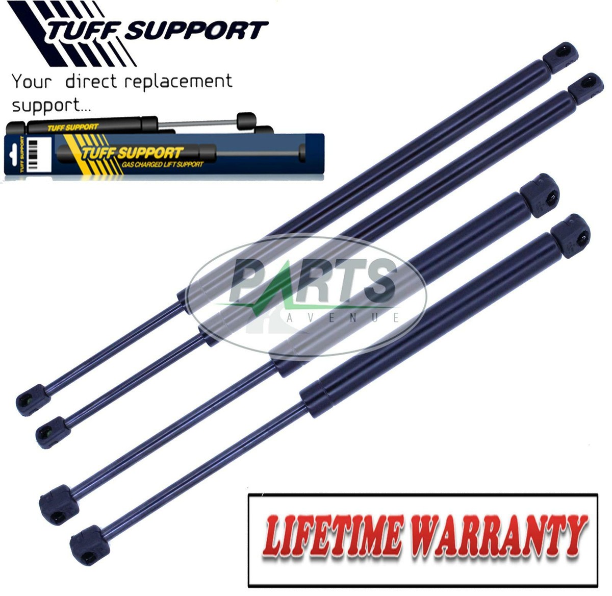 2 Rear Liftgate Struts/Shocks – Gas Spring Supports For Hatchbacks, Wagons, SUVs 12 thumbnail image