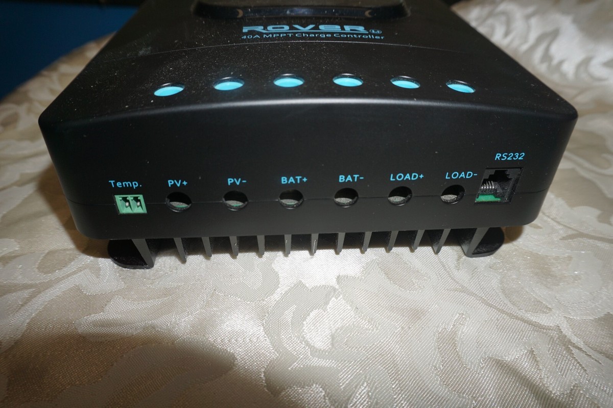 Renogy Rover 40 Input MPPT Solar Charge Controller - Black