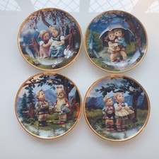 Hummel Plates Seasons of Joy - March April May and June - Bradford Exchange Set