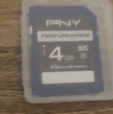 PNY Performance 4 GB SDHC card Class 4 45 min HD Video used
