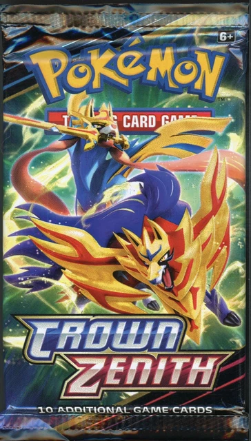Pokemon Crown Zenith Booster Pack - 10 Cards / Pack - NEW / SEALED