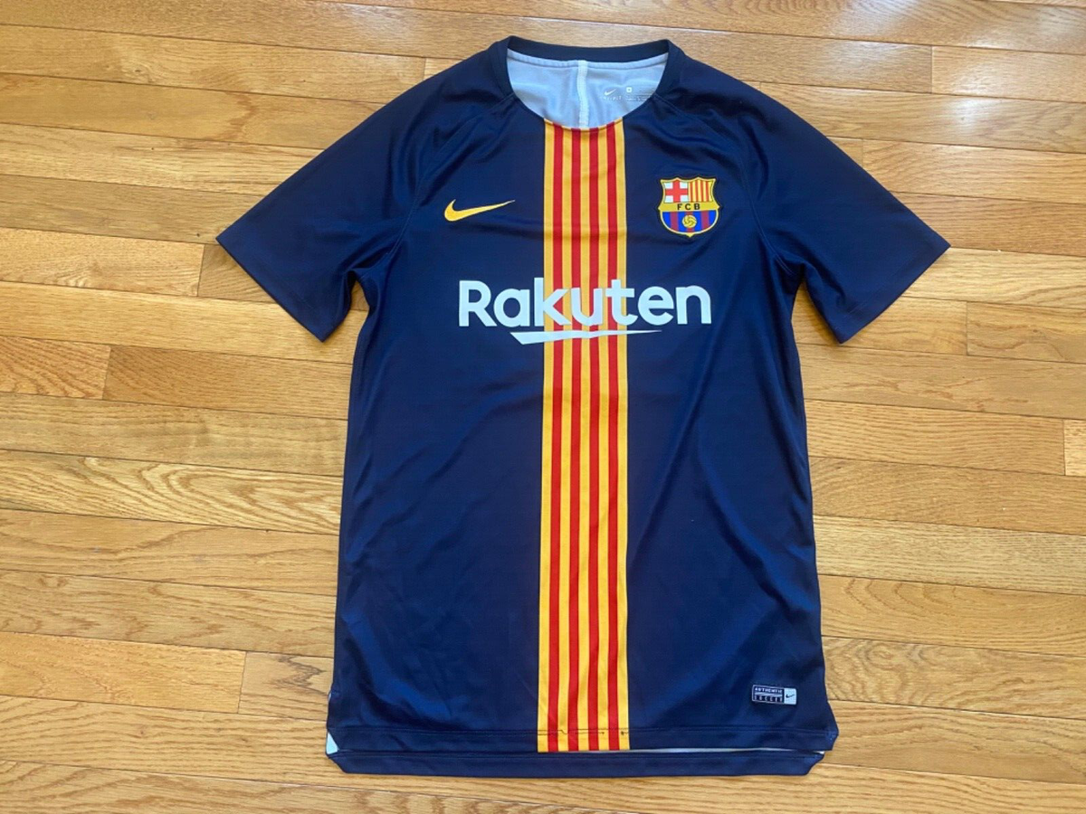 2018年シーズン　NIKE FC Barcelona ピケ　ユニフォーム FC Barcelona 2018 Home Football Soccer Jersey Nike Men's Size M | eBay