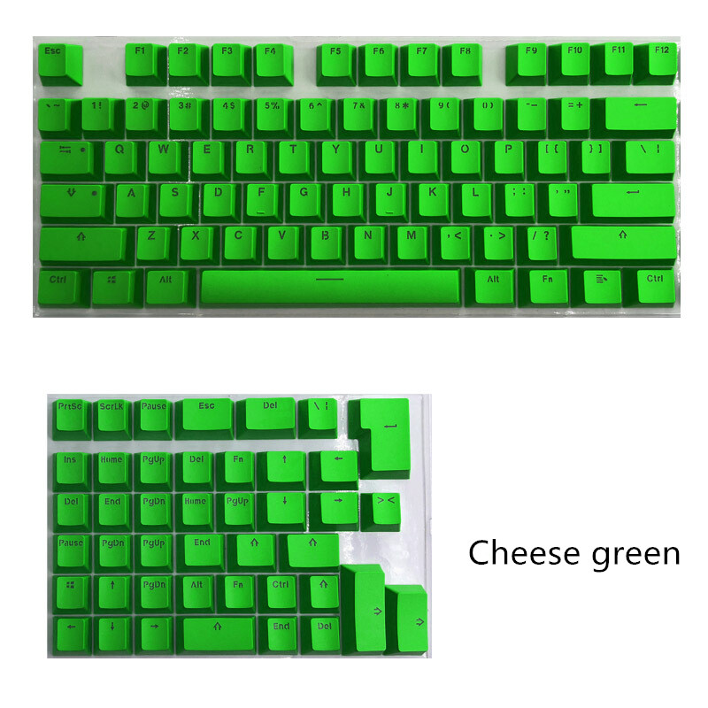 PBT Keycaps For 61/64/68/71/82/84 Layout Keyboard With Transparent RGB Letters