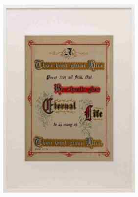 Gray John A One with Christ in Glory John 17 1871 5 A3 A4 Framed Print Picture