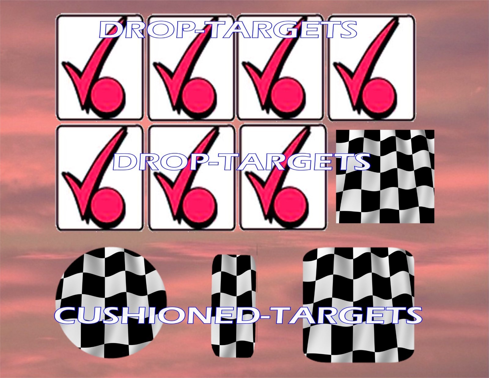 CHECKPOINT DATA EAST Pinball Target Decals eBay