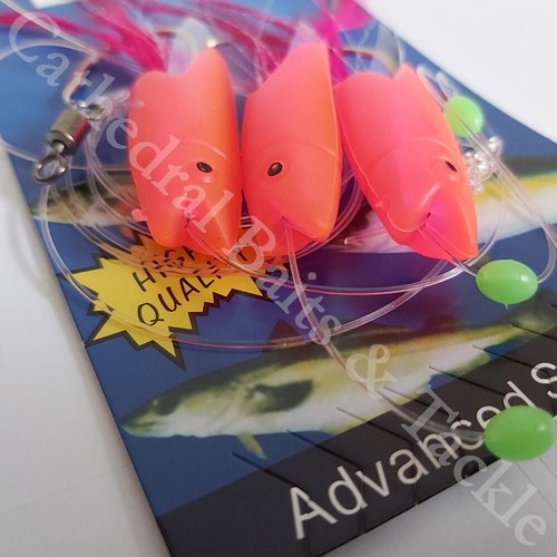 Jumbo Hokkai Rig 3 Size 7/0 Hooks Sea Fishing Tackle Rigs Lures Cod Mackerel eBay