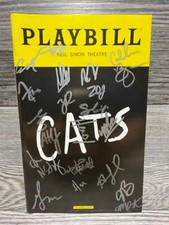 CATS REVIVAL 2017 ANDREW LLOYD WEBBER, BROADWAY PLAYBILL NEIL SIMON. CAST SIGNED