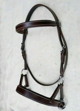 Bitless Bridle Side pull w/Reins English or Western Saddle Horse Brown  Black