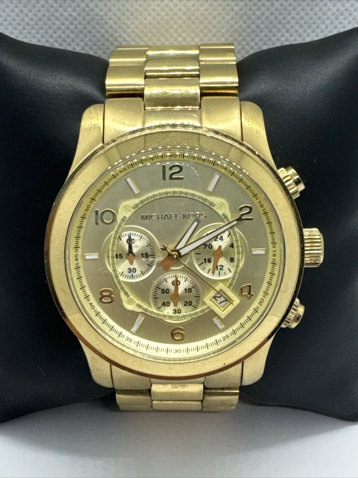 Michael Kors Runway MK8077 Orologio Analogico Da Uomo Oro Acciaio Inox JNA804