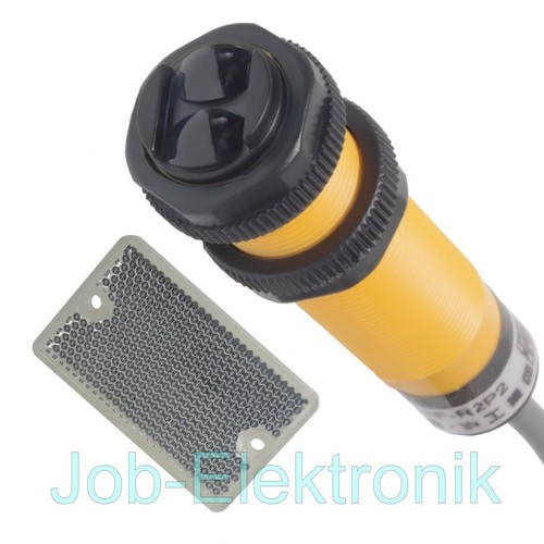 Optischer Sensor / Reflex - Lichtschranke PNP 2Meter NEU inkl. Tripelspiegel