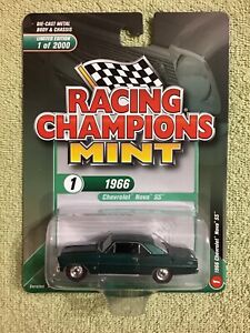 1966 Chevrolet NOVA Coupe Light Green Chevy *RR* Racing Champions 1:64 OVP
