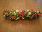 2 Handmade Flower Filled Garden Bed 1:12 scale dollhouse mini landscaping — photo 3