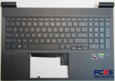 HP TOP COVER WITH KEYBOARD MICA SILVER - HP VICTUS GAMING LAPTOP PC 16-E000 - M