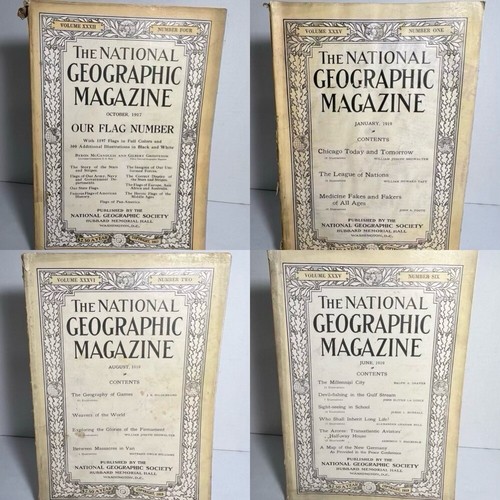 1915-1963 NATIONAL GEOGRAPHIC Magazine LOT of 32 w/Maps, Supplements & Clippings - Picture 3 of 24