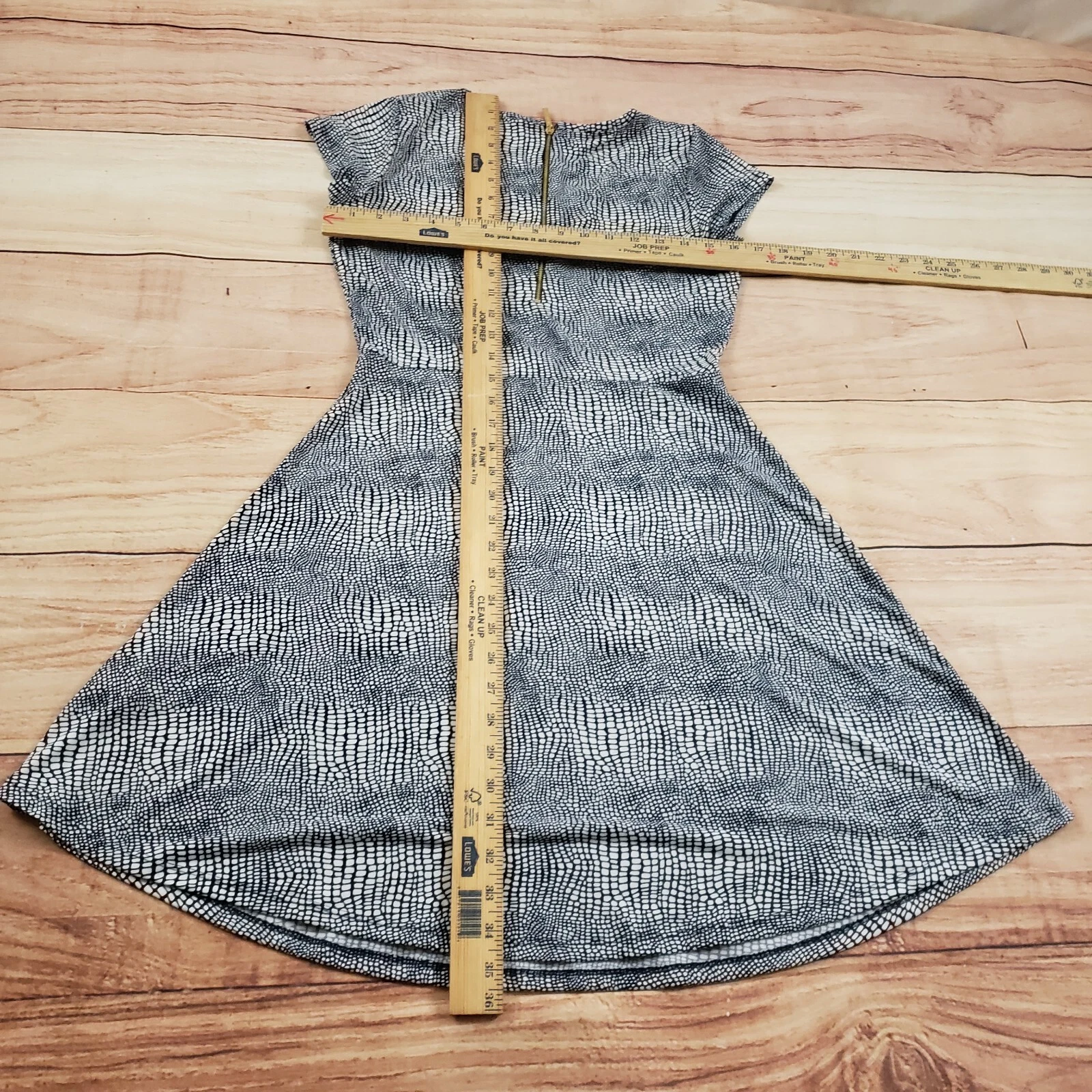 Abito Michael Kors donna piccolo blu bianco linea A corto zip casual donna