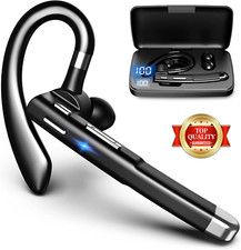 Trucker Wireless Mic Blue Parrot Bluetooth Noise Cancelling Headset Earpiece New