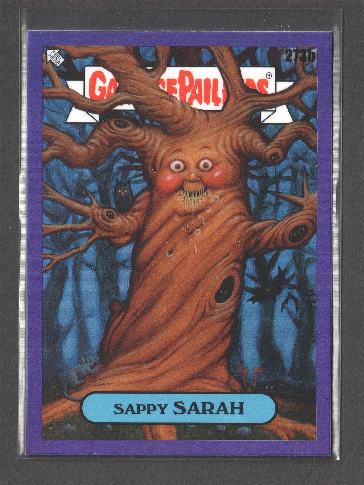 2024 Topps Garbage Pail Kids Chrome Purple Refractor #273b Sappy Sarah front