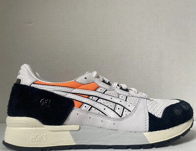 Asics Tiger Gel Lyte White Black Orange H80NK-0190 Men s Size 8