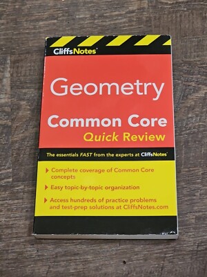 CliffsNotes Geometry Common Core Quick Review by M. Sunil R. Koswatta (2017,...