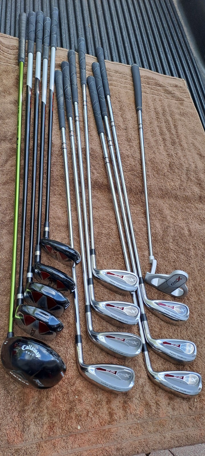 golf set ZEVO XSD right h 13 clubs Regular flex hybrid iron wood driver