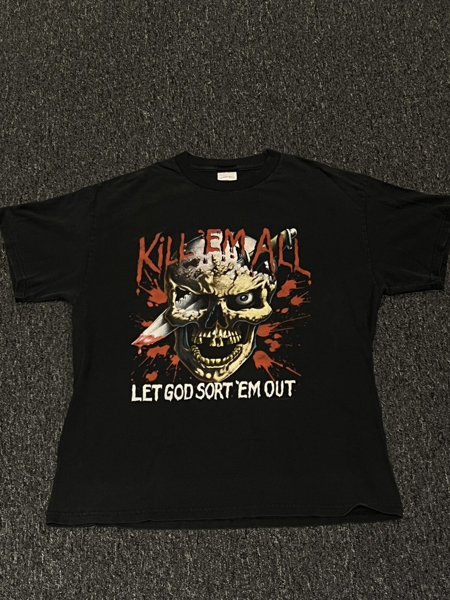 80S ビンテージ1989 Vintage Kill Em All Tシャツ　B 1989 3D Emblem KILL EM ALL Made in U.S.A Vintage Shirt Size L | eBay