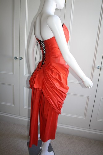 Fabulous Steampunk Style Corset Bustle Style Vamp Dress, Size 8/10. - Picture 13 of 16